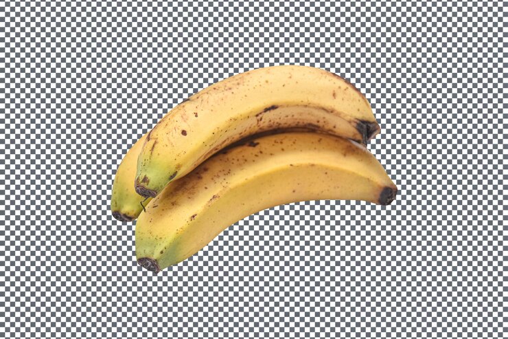PSD psd frutas de plátano aisladas sobre un fondo transparente