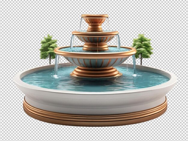 PSD psd de una fuente 3d en un fondo transparente