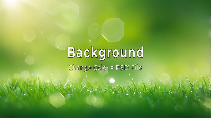 PSD psd fundo abstrato verde com padrão de hexágonos de luz e textura de degradê suave ia