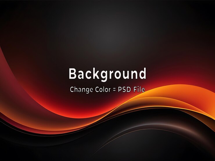 PSD psd fundo de onda vermelha abstrata escura com padrão liso arte de modelo de design preto moderno ai
