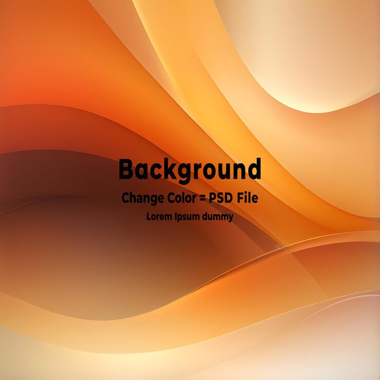 PSD psd fundo laranja dinâmico com forma quadrada abstrata fundo geométrico mínimo