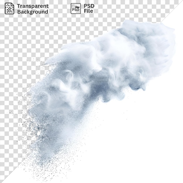 Psd fundo transparente resumo sprays de aerossol símbolo vetor névoa fundo isolado