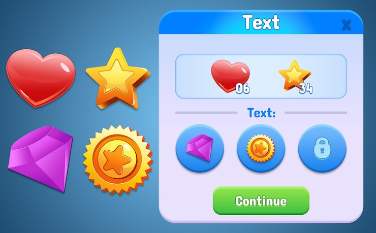 PSD psd game shop ui popup 2d interface shop game elements game ui elements popup game store ui