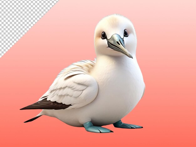 Psd de un gannet en un fondo transparente