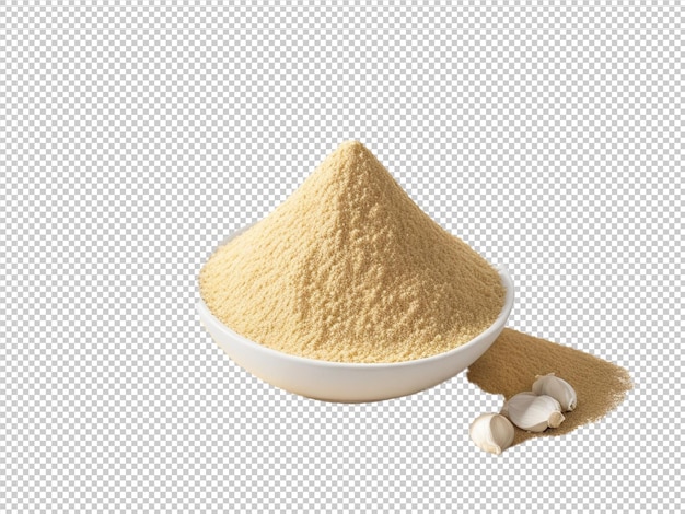PSD Garlic Powder PNG su uno sfondo trasparente