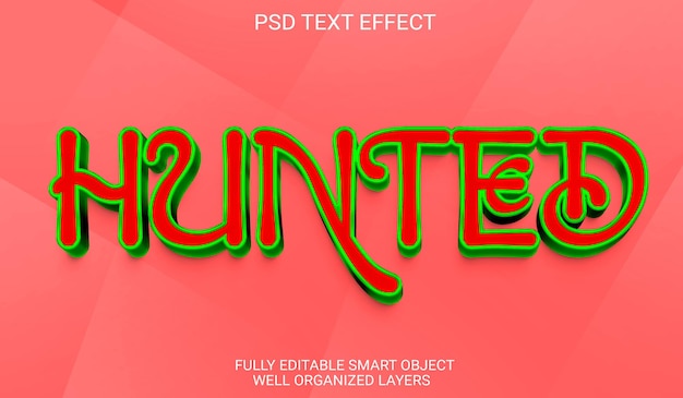 PSD psd-gejagter texteffekt