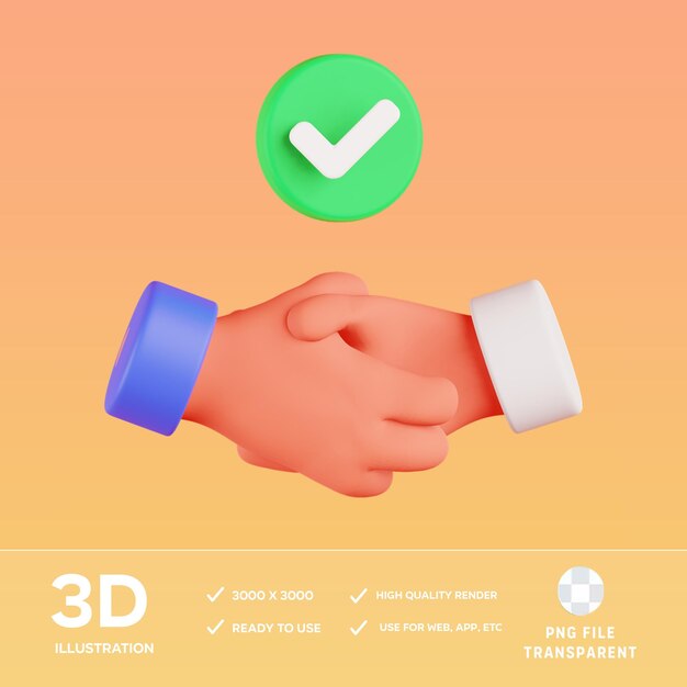 PSD-Geschäftsgeschäft 3D-Illustration