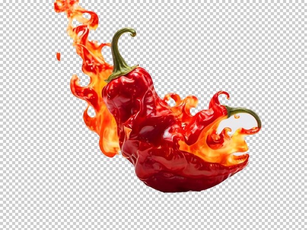 Psd ghost pepper png en un fondo transparente