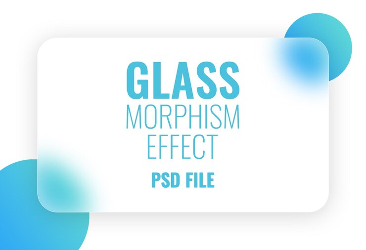 PSD psd glass morphism effect