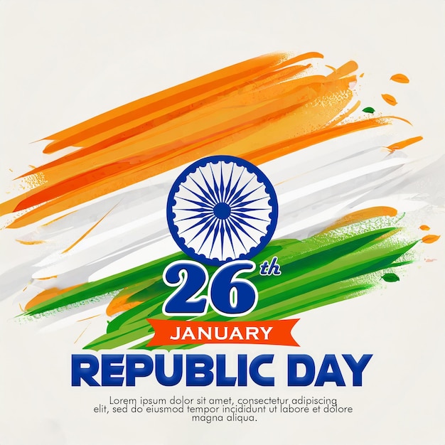 PSD psd glücklicher republiktag indien 26. januar mit republiktag poster und flyer stolz darauf, indianer zu sein