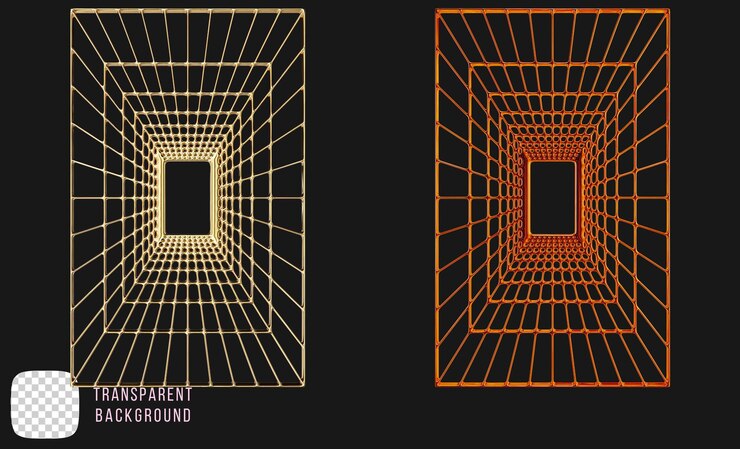PSD psd golden y2k forma abstrata renderização 3d