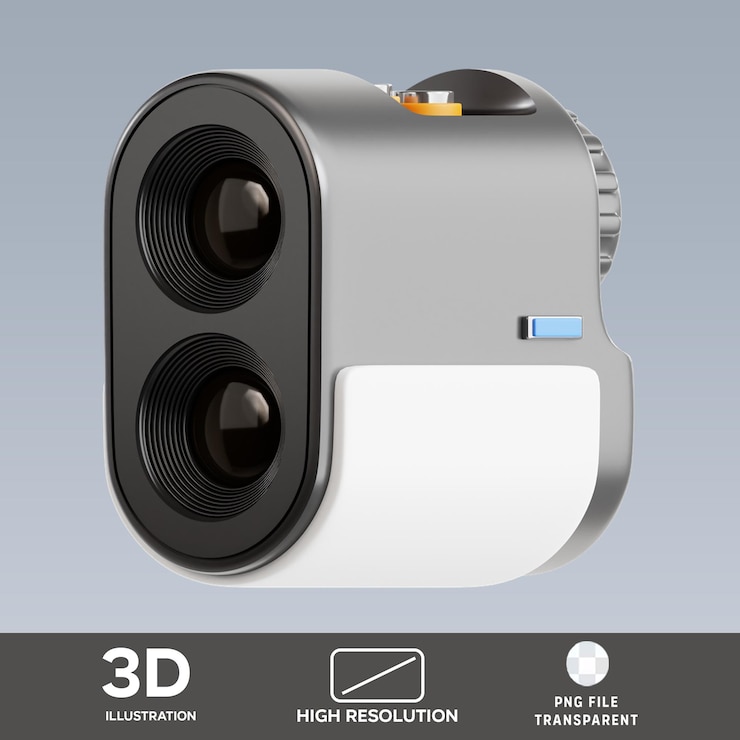 PSD psd golf rangefinder 3d illustration