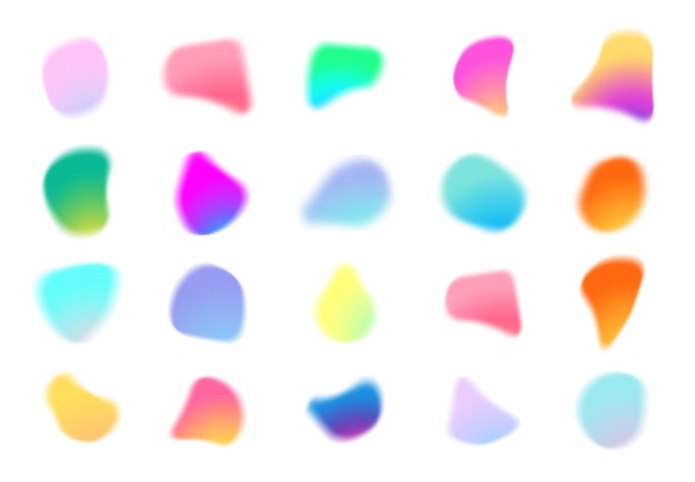 PSD Gradient Bloob Collection Conception de l'ensemble
