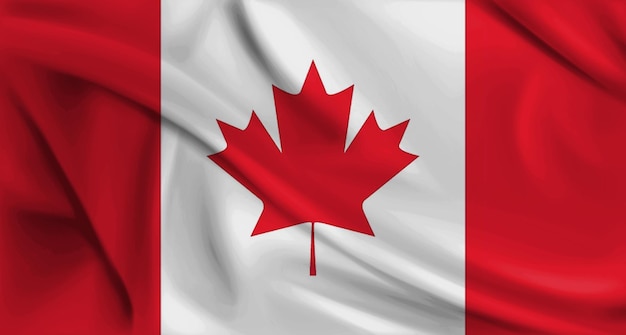 PSD grátis Bandeira do Canadá tecido de fundo têxtil de luxo