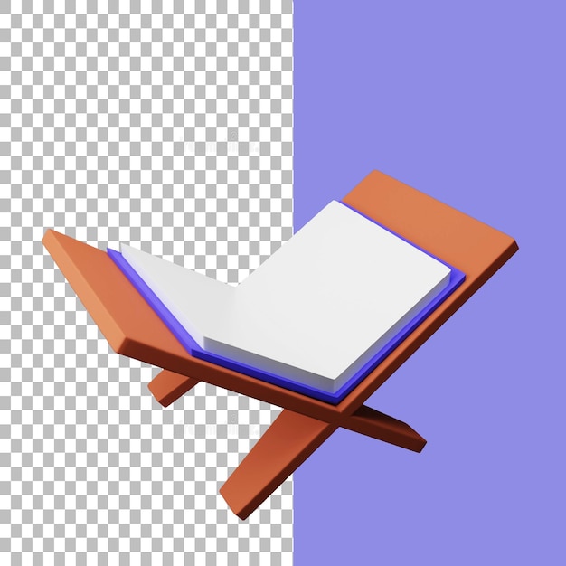 Psd grátis de mesa de livro 3d