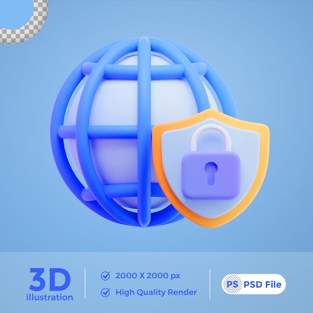 PSD Gratis elemento web 3D render de alta calidad png
