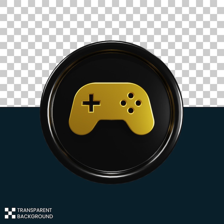 PSD psd gratis icon gamepad 3d rendering