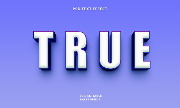 PSD gratis psd efecto de estilo de texto verdadero