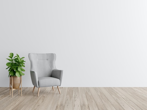PSD grátis um quarto com uma planta na parede