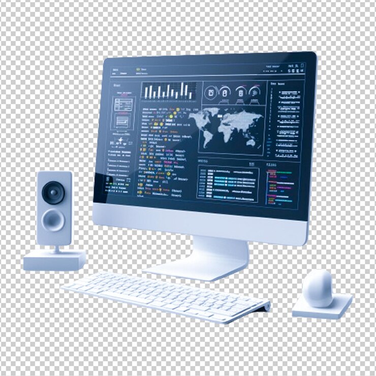 PSD psd gratuit conception informatique réaliste isolée sur un fond transparent