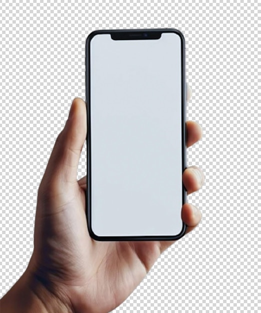 PSD gratuit PSD un appareil mobile réaliste isolé sur un fond transparent que vous pouvez utiliser pour votre maquette