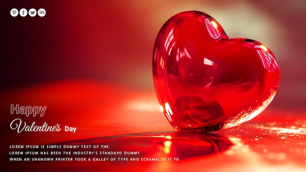 PSD psd gratuite saint valentin beau fond avec des coeurs d'amour décoratifs