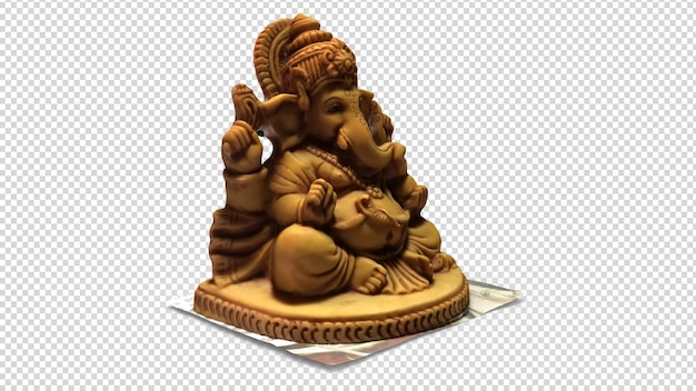 PSD gratuito della statua di Ganesh su sfondo trasparente