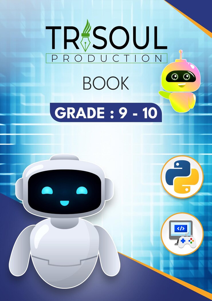 PSD gratuito Front Book Cover Design per il Coding Institute Libro per bambini robot