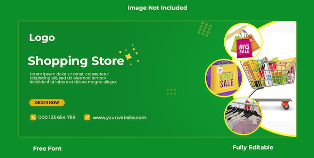 PSD gratuito Social Media Banner o Cover Design e Facebook Cover Design