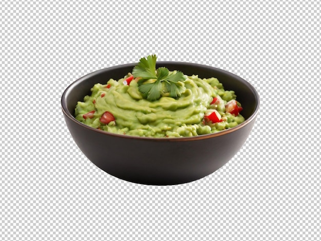 Psd greek guacamole png auf einem transparenten hintergrund