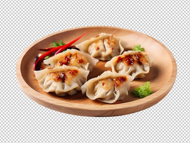 Psd gyoza png en un fondo transparente