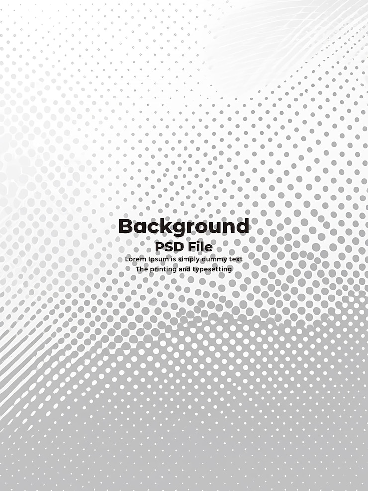 PSD psd halftone weißer grauer hintergrund punkte abstrakte weiße hintergrundtexturtechnologie