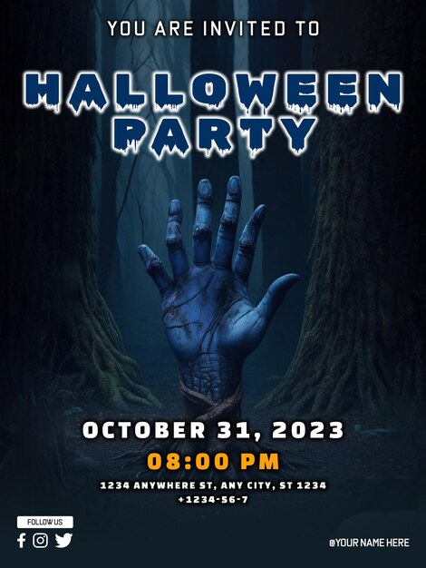 PSD psd-halloween-party-plakatdesign