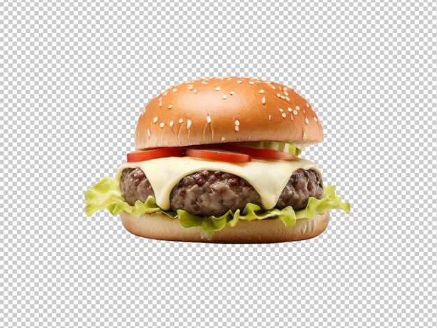PSD le psd d'un hamburger délicieux