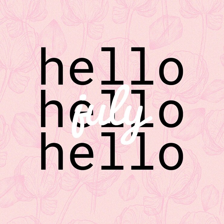 PSD psd hello lettering concept de conception de typographie pour les médias sociaux et les messages instagram