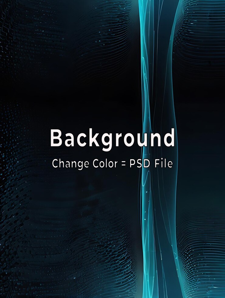 PSD psd hermoso fondo de tecnología de ondas abstractas con efecto digital de luz azul concepto corporativo