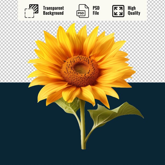 Psd hermoso girasol