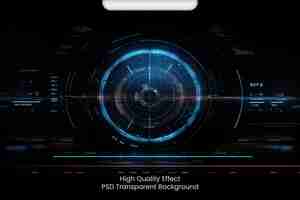 PSD psd hitech avanzado muestra datos holográficos fundación dinámica fondo transparente