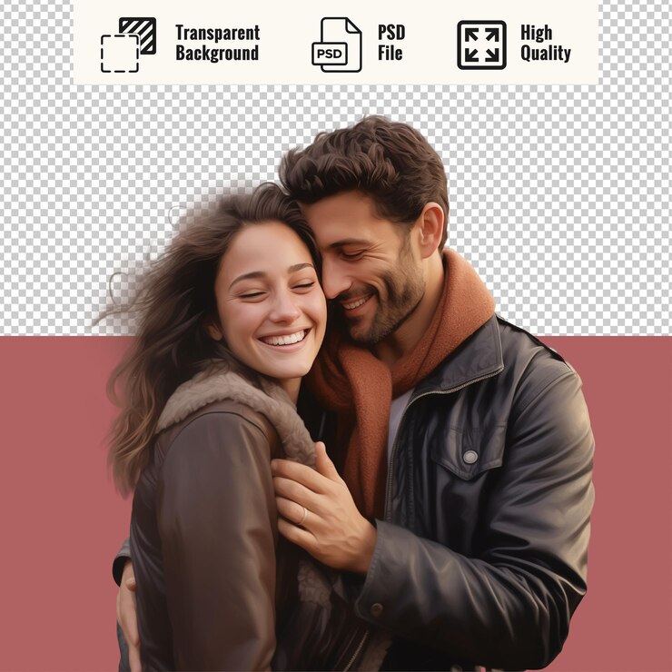 PSD psd homem e mulher abraçados
