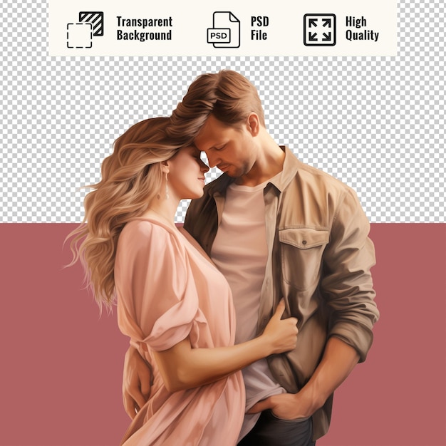 PSD psd homem e mulher apaixonados