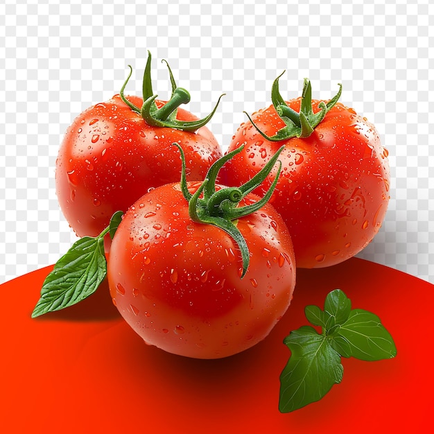 PSD psd hortalizas de tomate frescas de fondo aislado