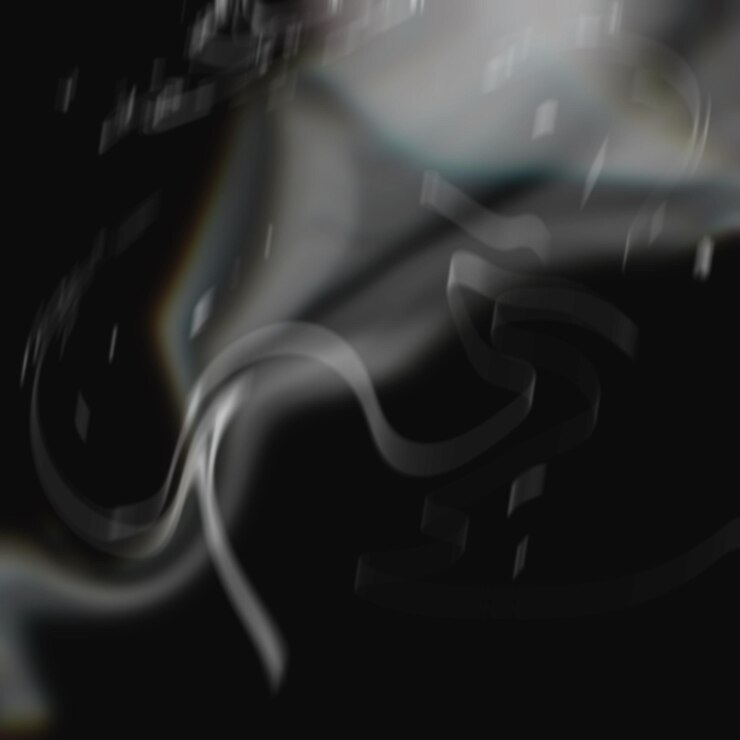 PSD psd humo realista en un fondo transparente