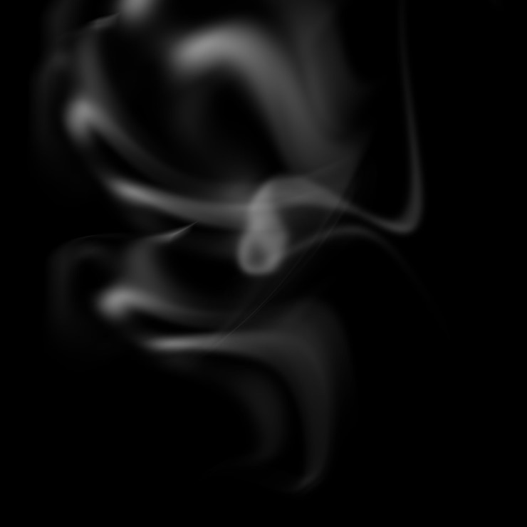 PSD psd humo realista en un fondo transparente