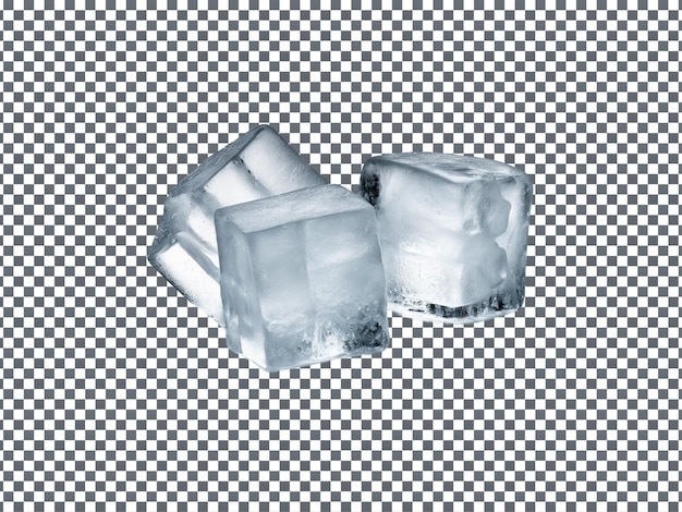 PSD ICE Cube isoliert auf durchsichtigem Hintergrund