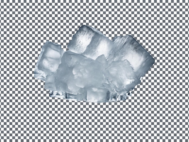PSD ICE Cube isoliert auf durchsichtigem Hintergrund