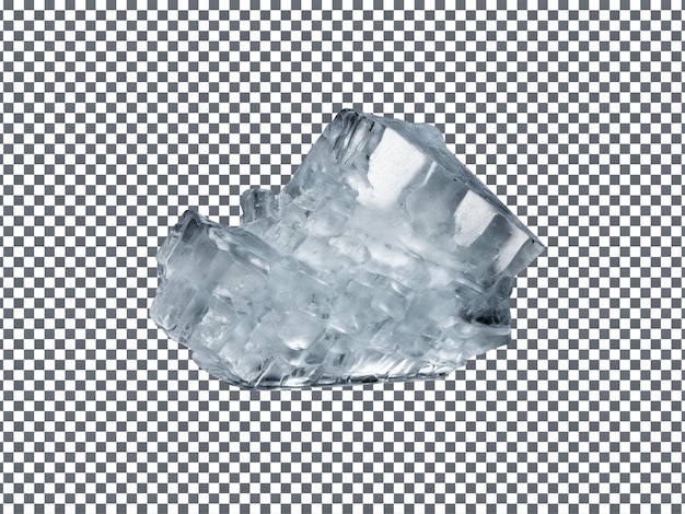 PSD ICE Cube isoliert auf durchsichtigem Hintergrund