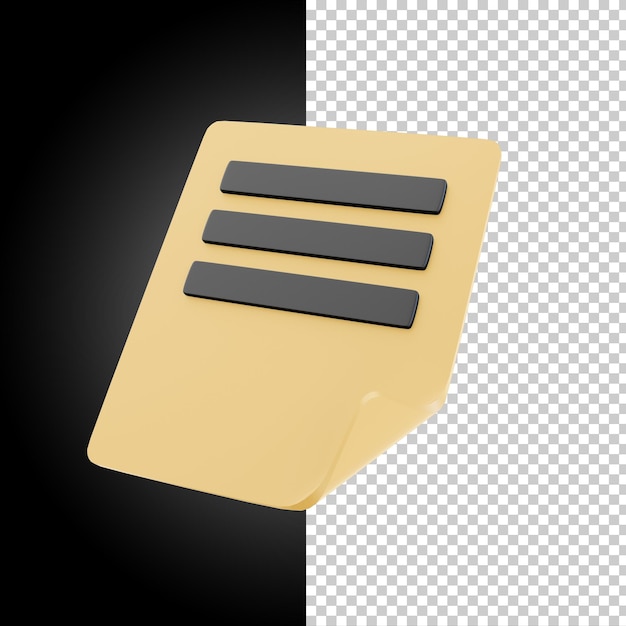 PSD Icon 3D Render Ilustración de papel de color editable