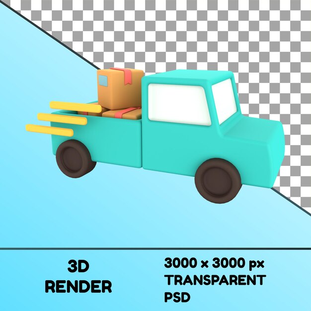 PSD psd icône 3d de commerce électronique