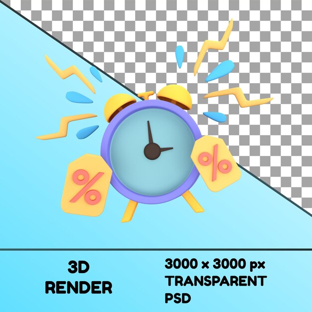 PSD psd icône 3d de commerce électronique