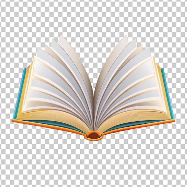 PSD psd de un icono de libro abierto símbolo de educación diseño plano en fondo transparente